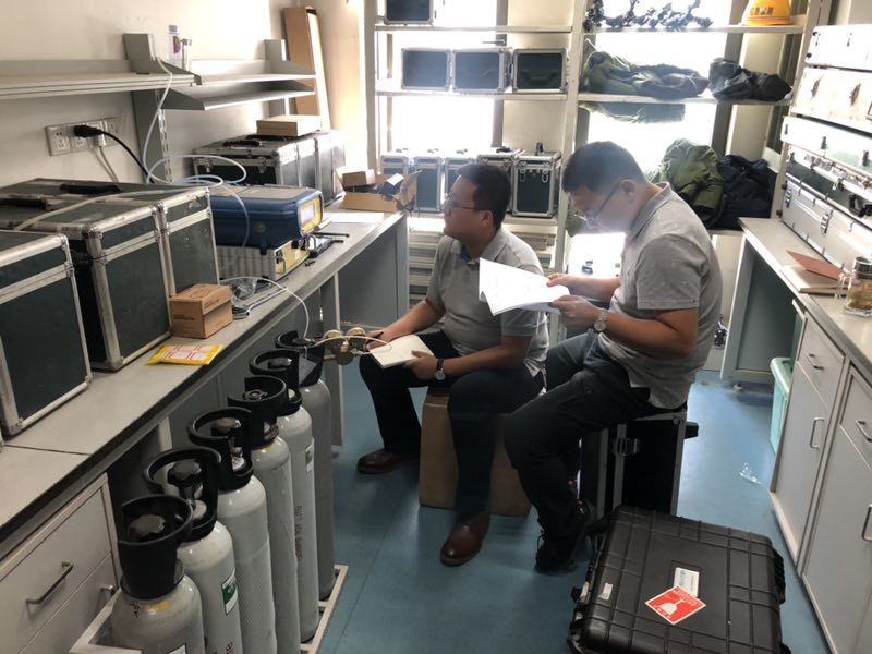 內蒙古環境監測站地標現場驗證工作