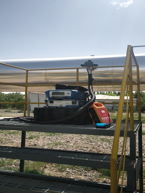 寧夏煤業集團環境監測站現場非甲烷總烴排放濃度測試